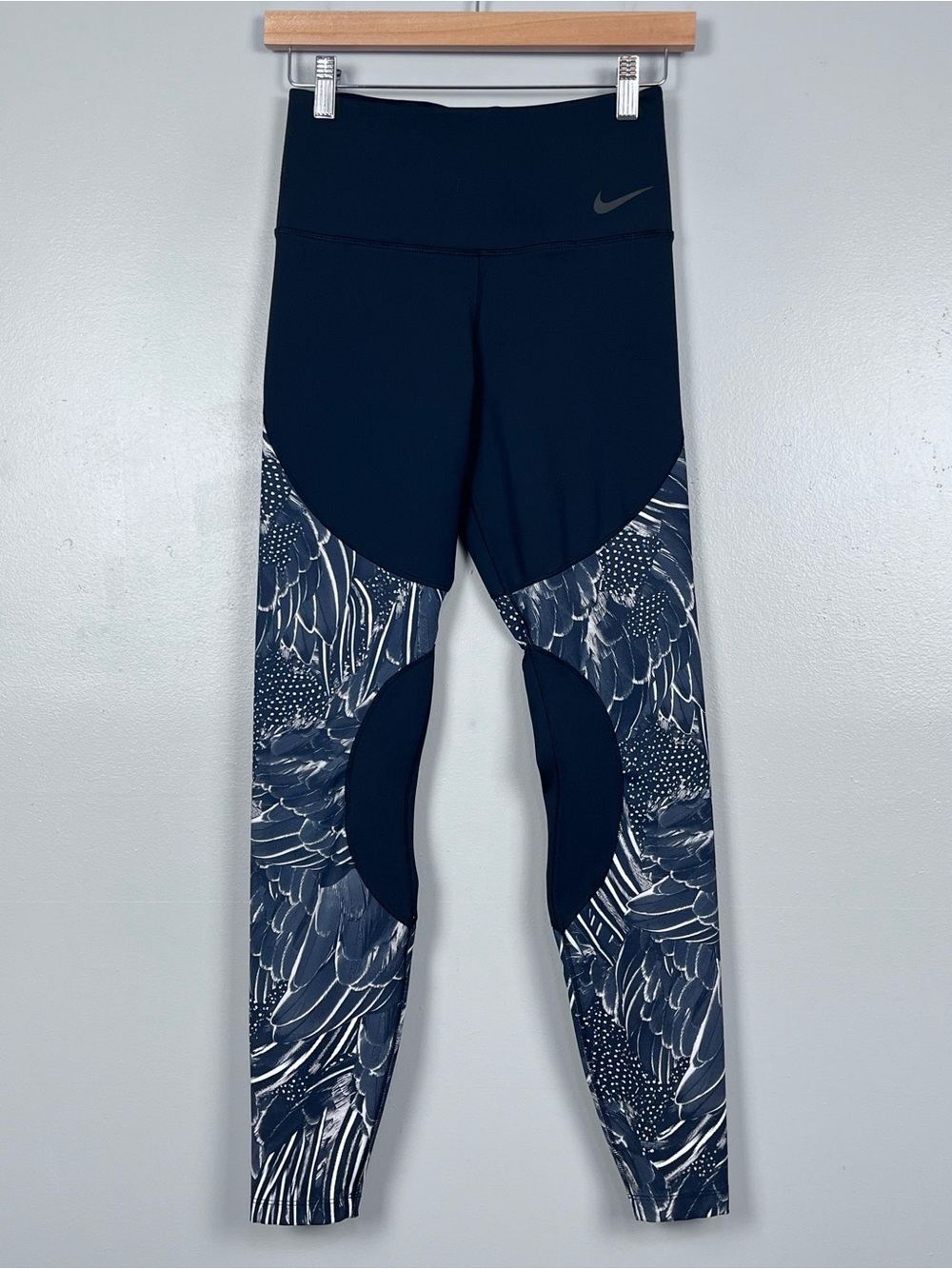 Nike Women's Power Gym Performance Flutter Print Tights 933453-010 Size S Active